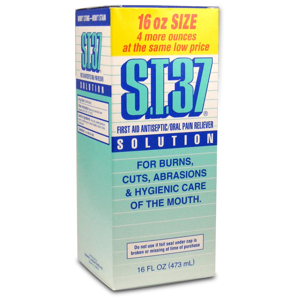 Casual ST. 37 Topical Antiseptic Oral Pain Reliever Solution 16 Oz Eco-Friendly