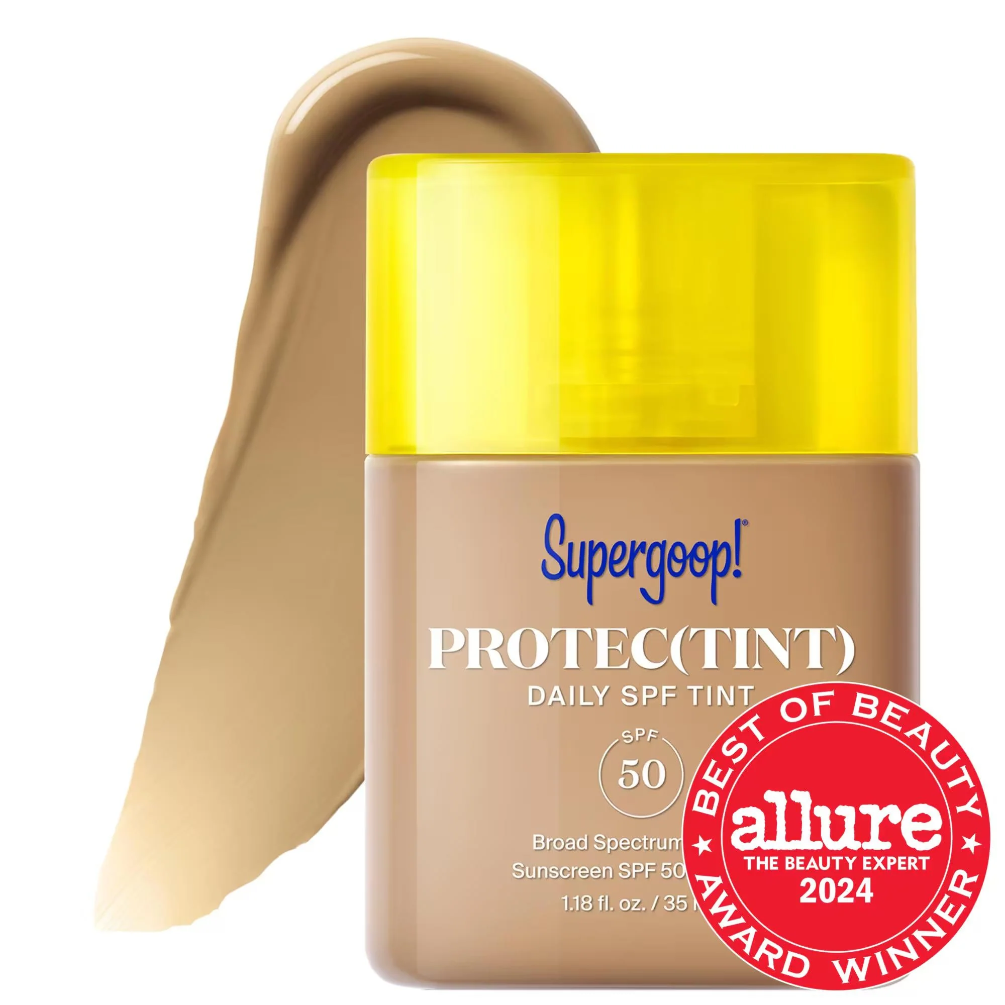 Unique Protec tint Daily SPF Tint SPF 50 Sunscreen Skin Tint with Ectoin - Lightweight Buildable Coverage Cruelty- Tinted Sunscreen