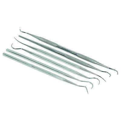 Versatile 6 Piece Dental Probe Set Traditional