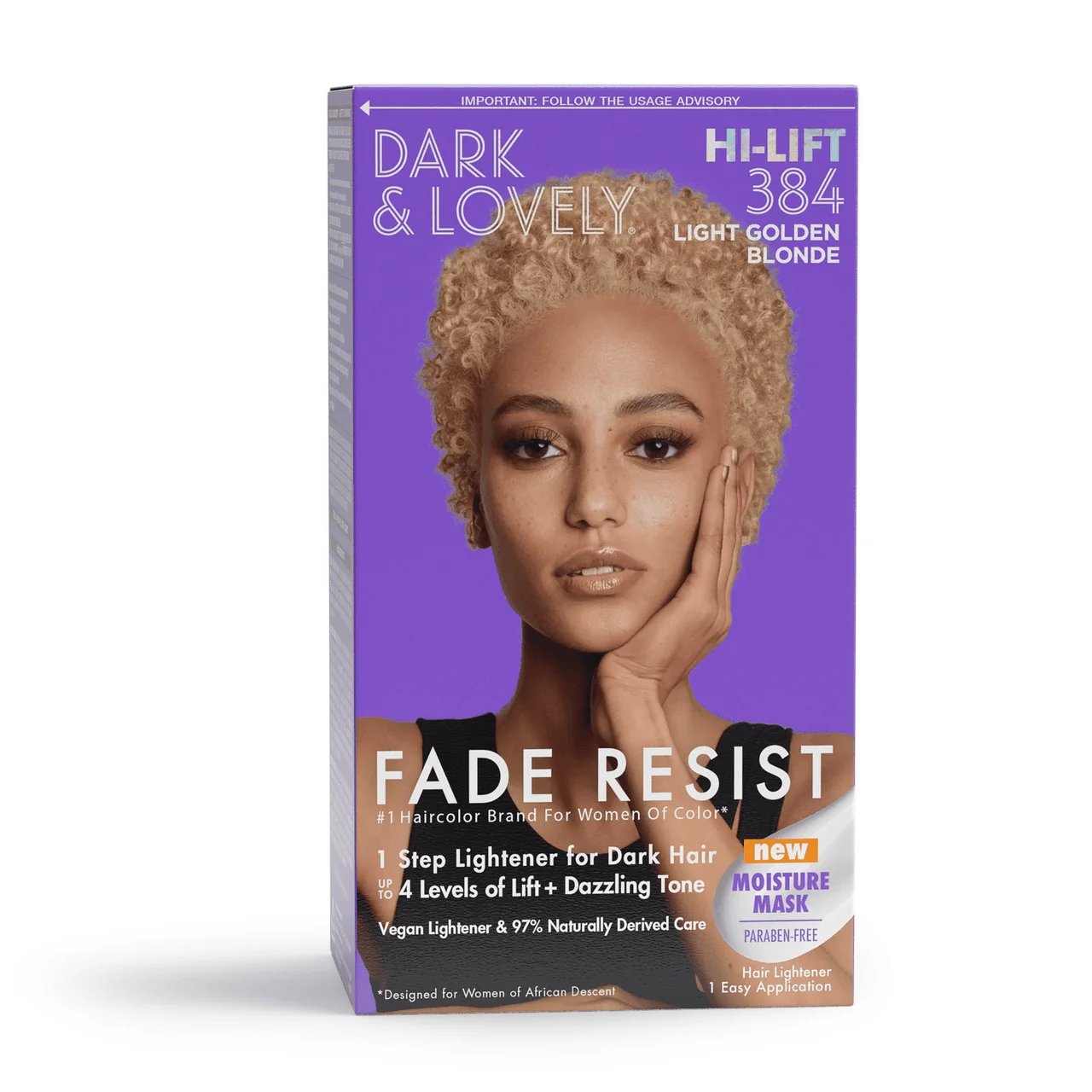 Professional Softsheen Carson Dark And Lovely Hair Color 384 Light Golden Blonde - 1 Ea Recyclable