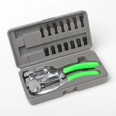 High-Performance Hand Squeeze Metal Hole Puncher Punching Punch Tool Kit Genuine