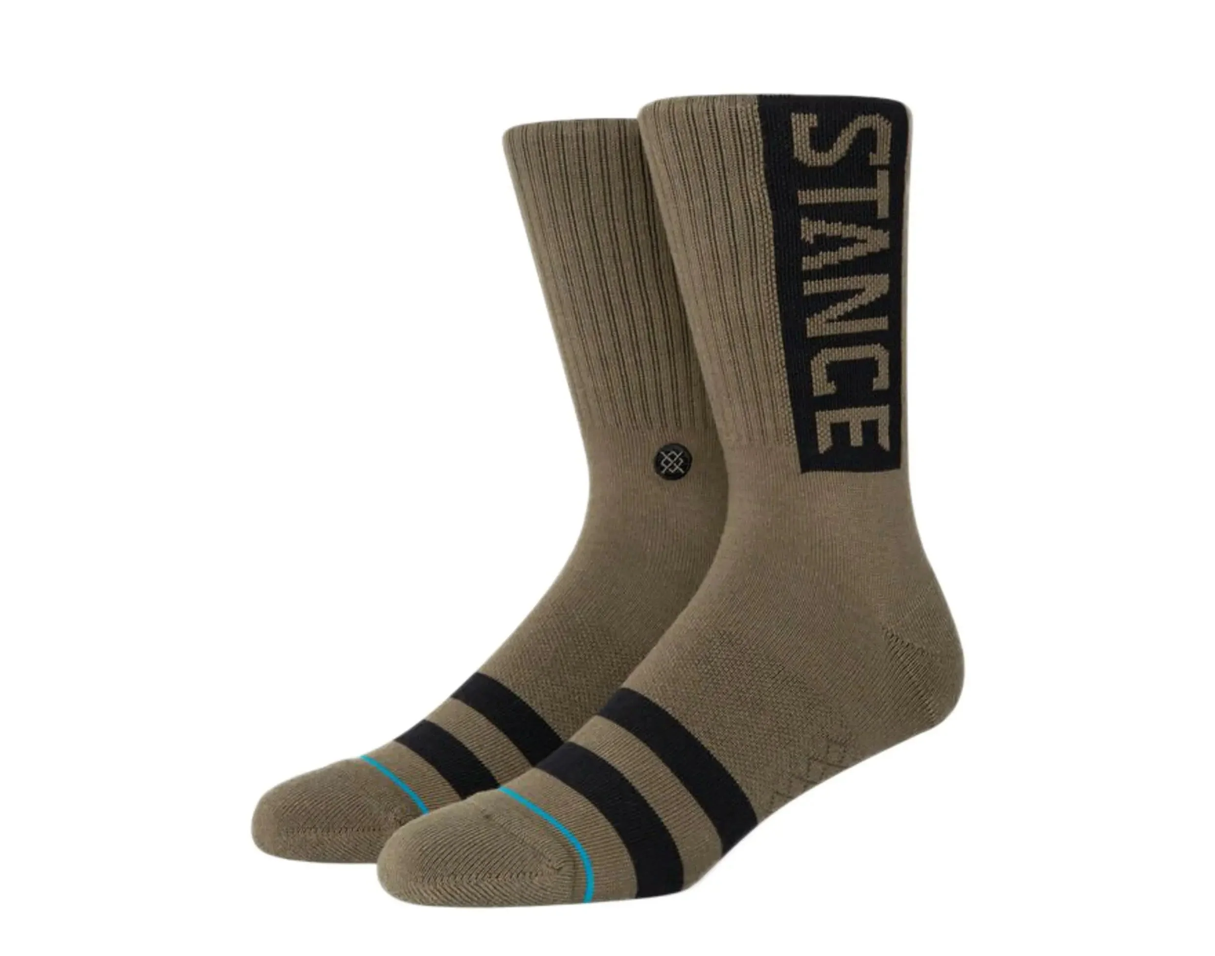 High-Quality Stance UnCommon Solids Classic OG Crew Socks White Black Versatile