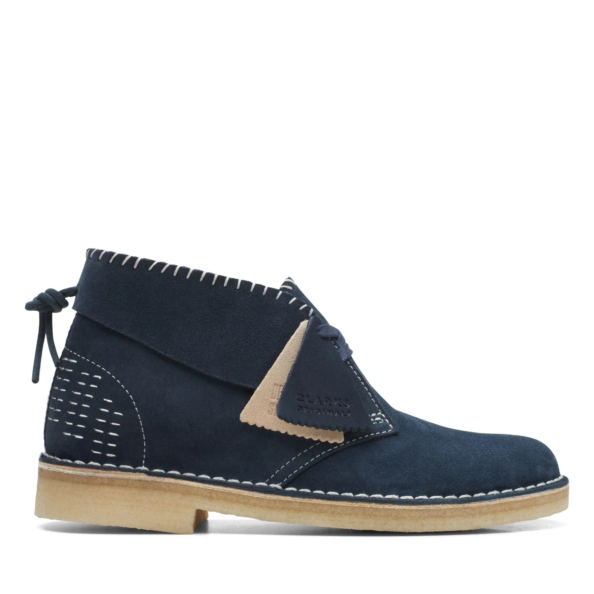 Convenient Clarks Women's Desert Boot Navy Sashiko Booties Professional