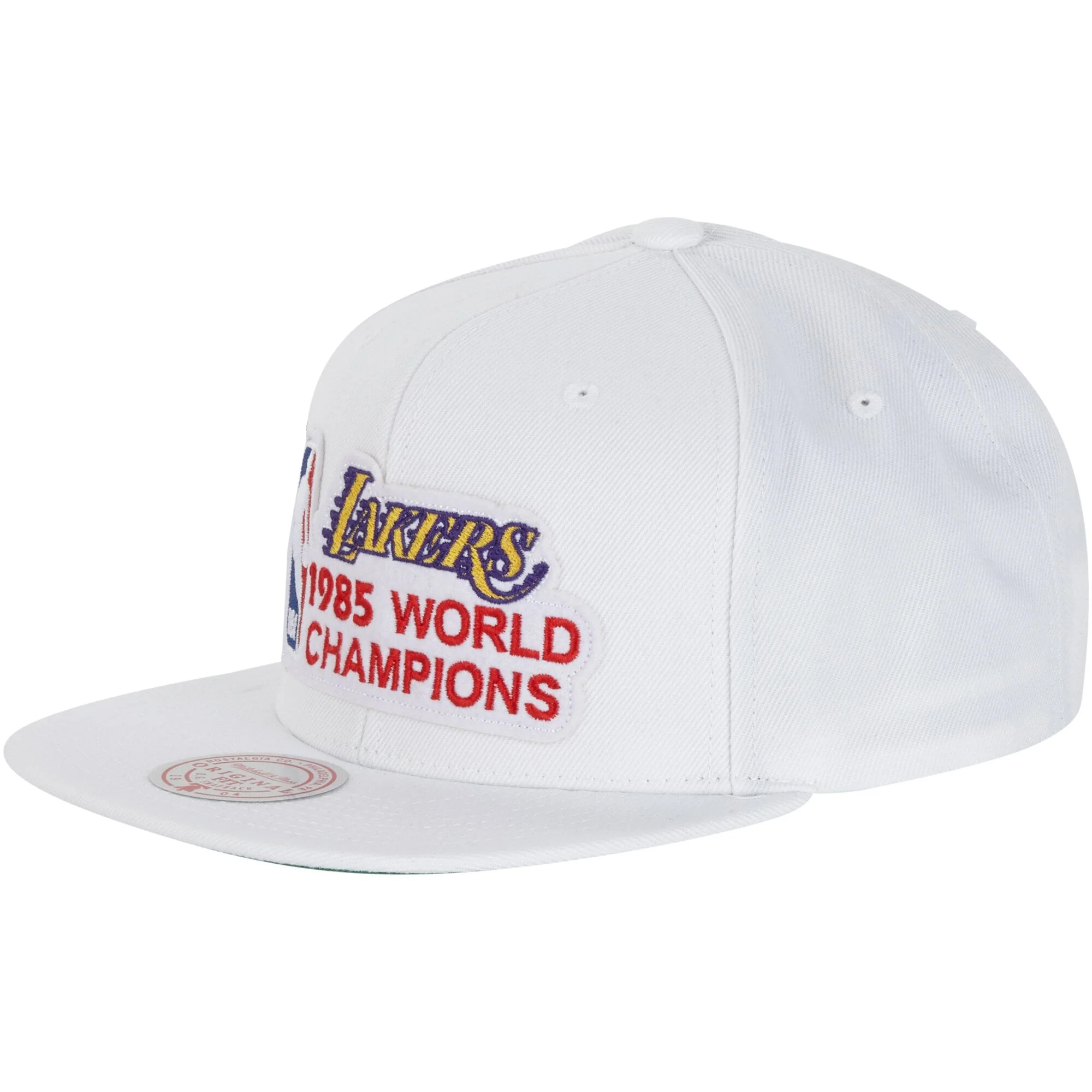 Solid Mitchell Ness Men's NBA Champs Snapback Hwc Lakers Snapback Caps Outstanding