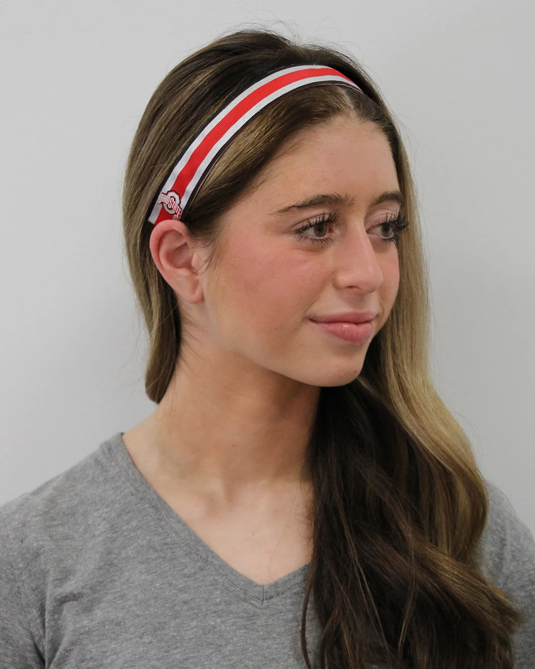 Green Ohio State® Helmet Stripe - Reflective Headband Comfortable
