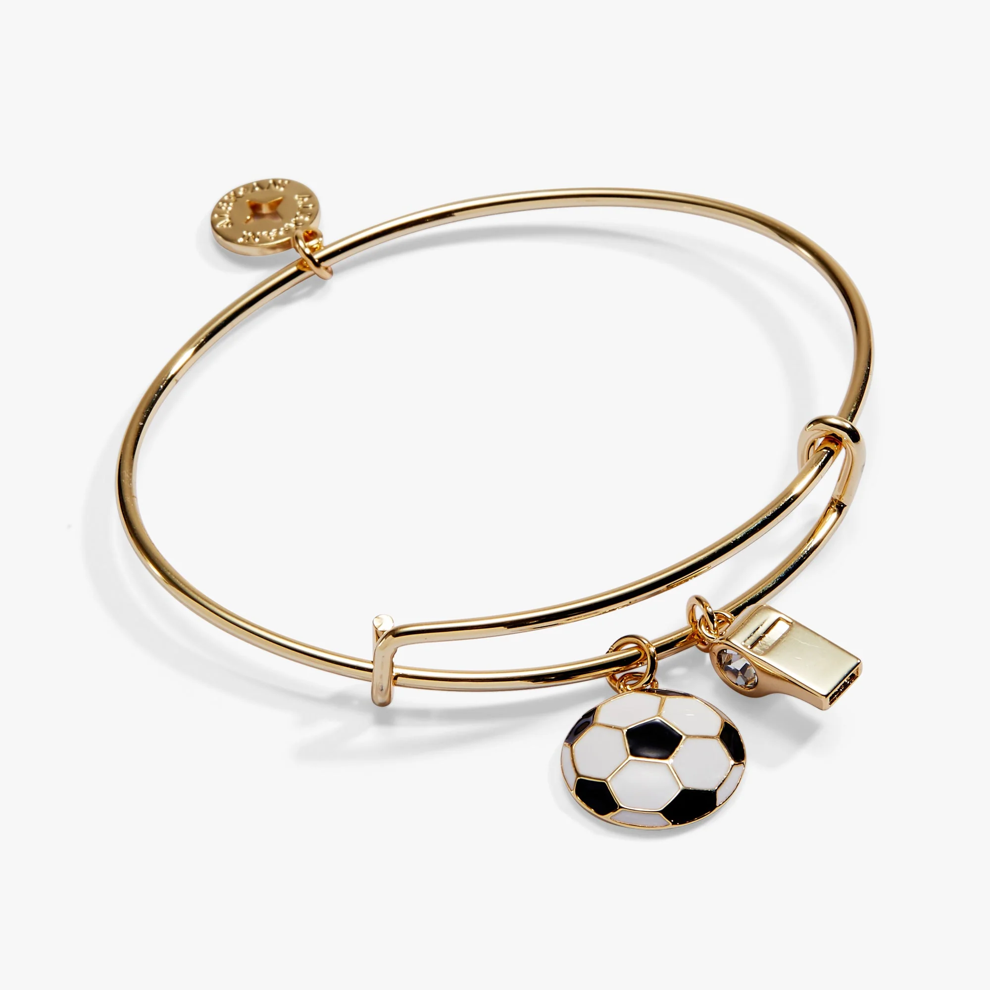 Elite Soccer Whistle Charm Bangle High-End