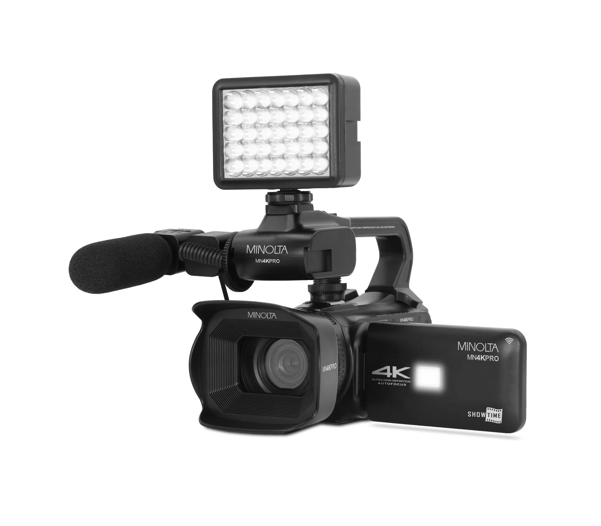 Powerful MN4KPRO 4K60FPS Ultra HD 64 MP Autofocus Pro Camcorder Kit w WiFi Carefully Designed