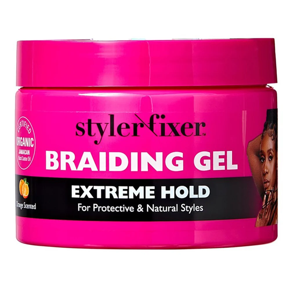 Smart Kiss Red Styler Fixer Braiding Gel Extreme Hold for Protective and Natural Styles 6Oz 170g First-Class