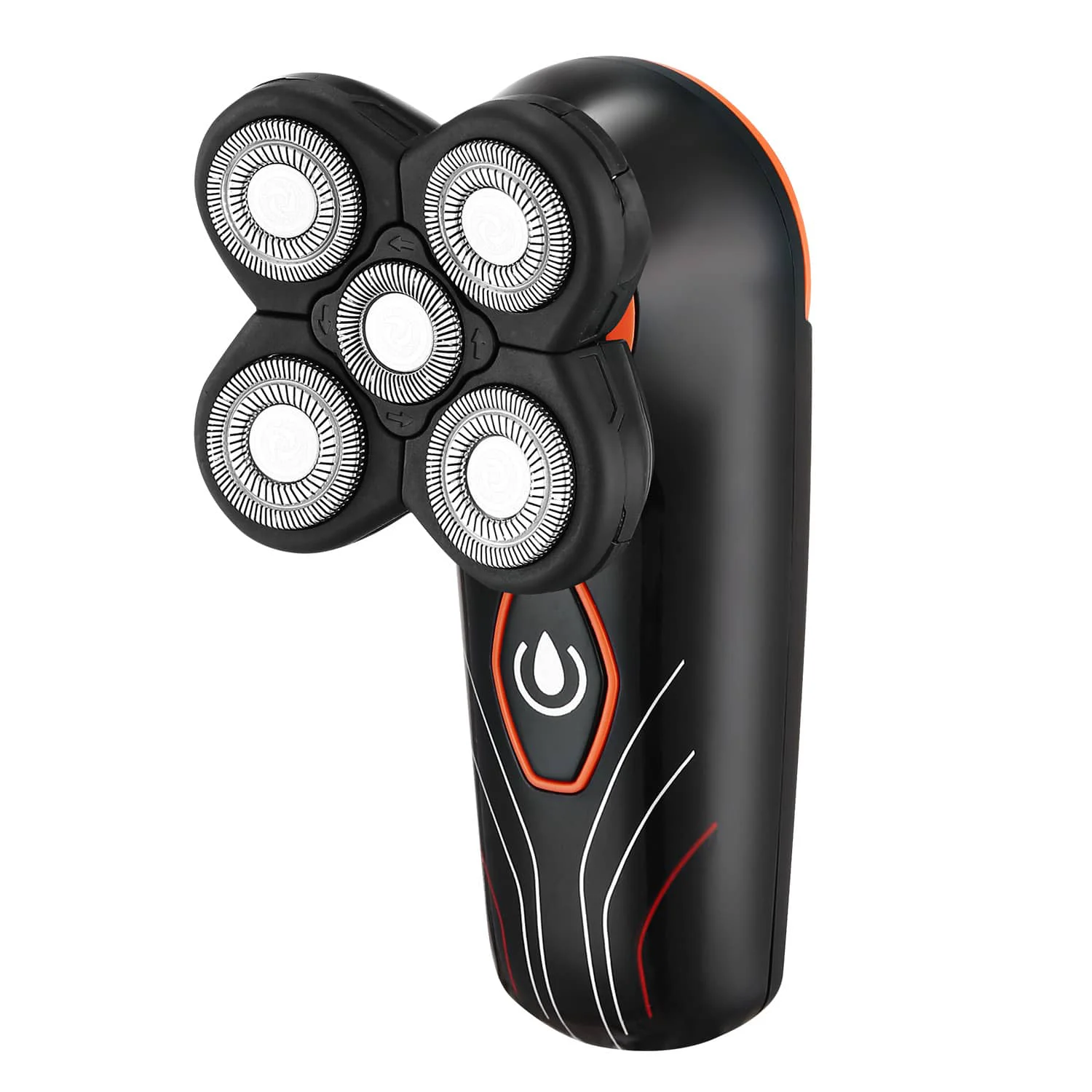 Secure VYSN 4D IPX7 Waterproof 5 Floating Heads Rotary Electric USB Shaver for Men Innovative