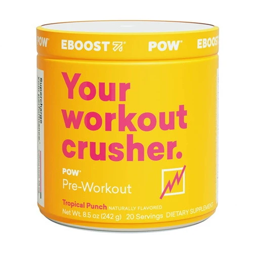 Comfortable Eboost Pow Pre-Workout Powder Tropical Punch 20 Ea Quality