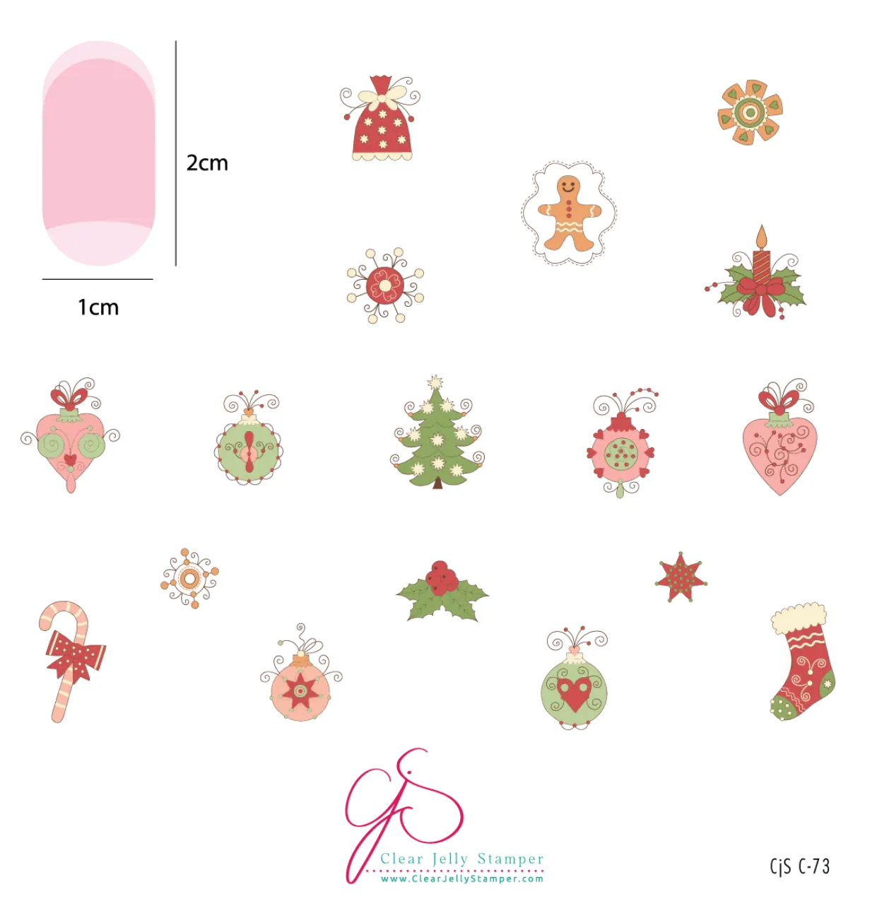 Minimalist Ornate Ornaments CjSC-73 - CJS Medium Stamping Plate Luxury