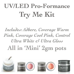 Reliable Proformance TRY ME - Akzentz Mini UV LED Gel Kit Healthy