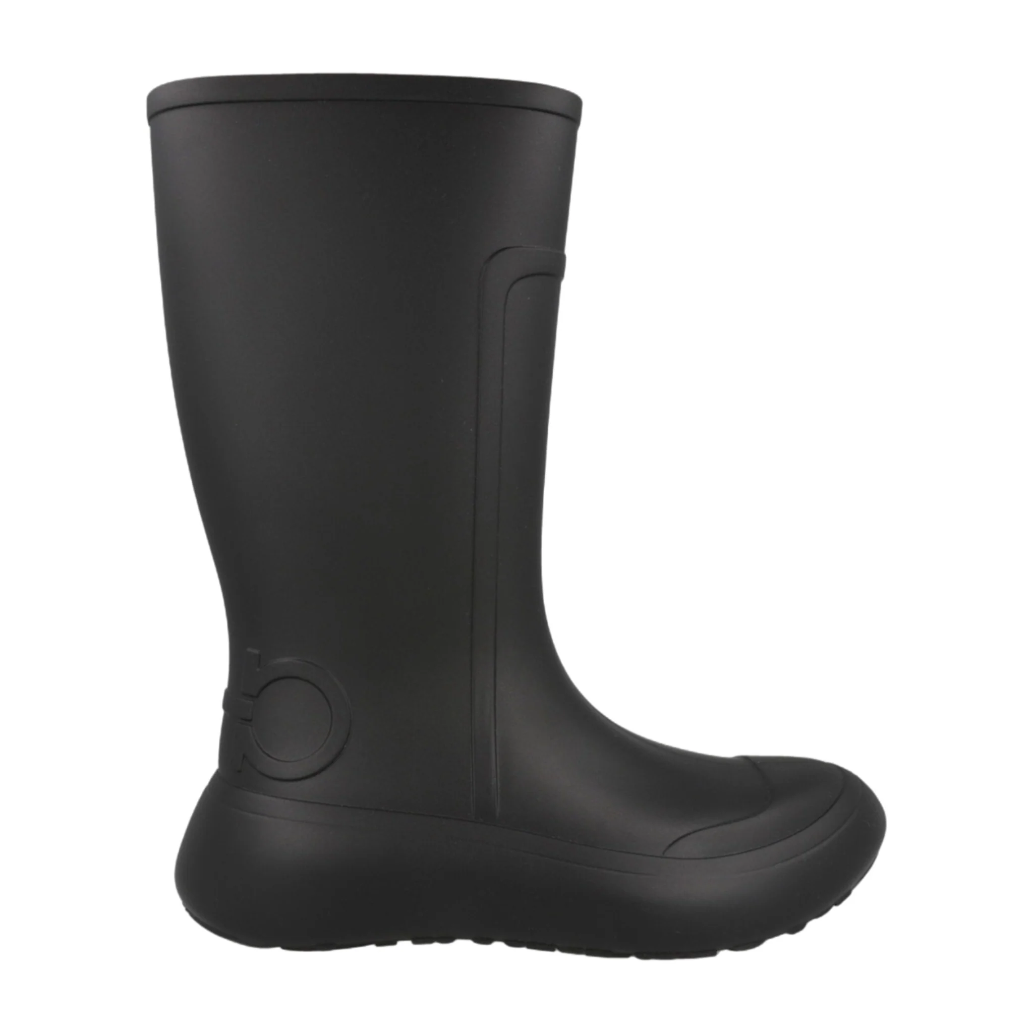 Certified Ferragamo Gancini Logo Rain Boots World-Class