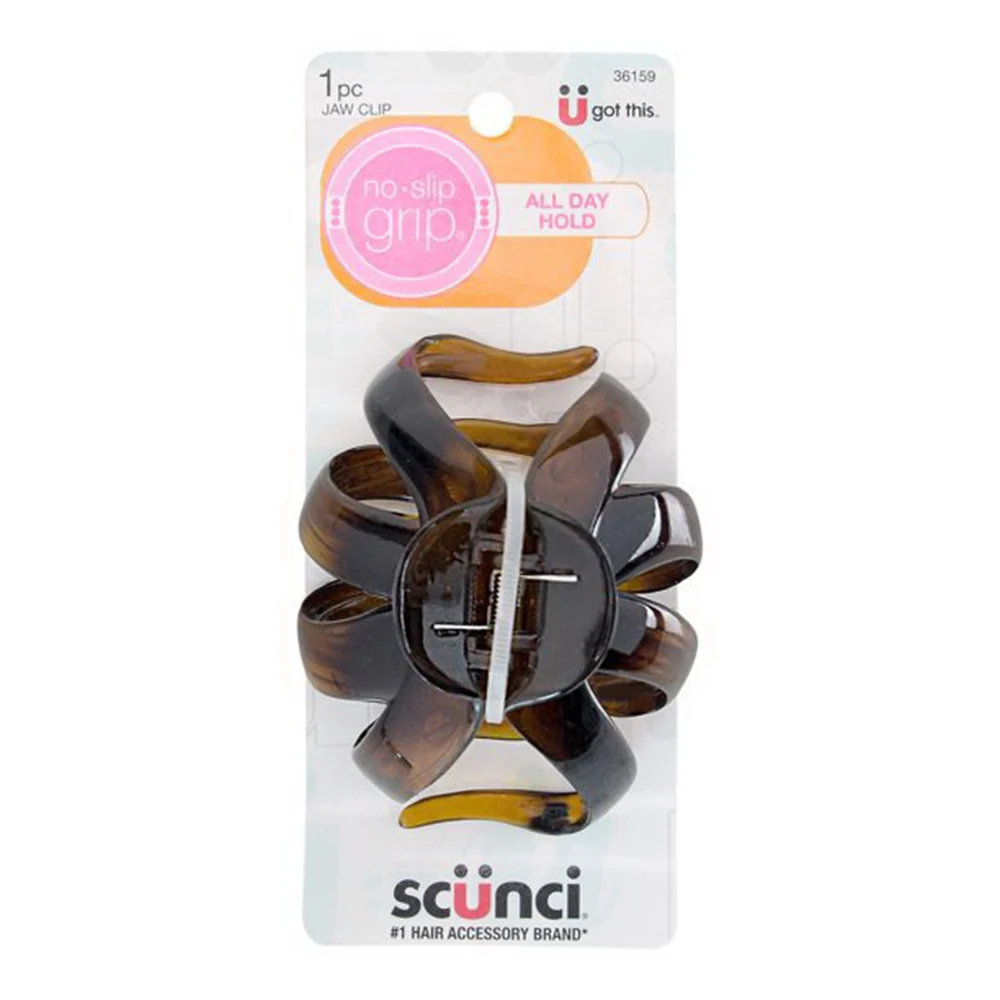 Artisan Scunchi Large No-Slip Grip Octo-Jaw Claw Clip Plastic Assorted 1 ct Genuine