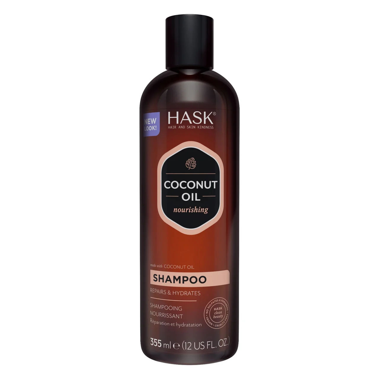Effective Hask Monoi Coconut Oil Nourishing Shampoo Gluten 12 oz Clean