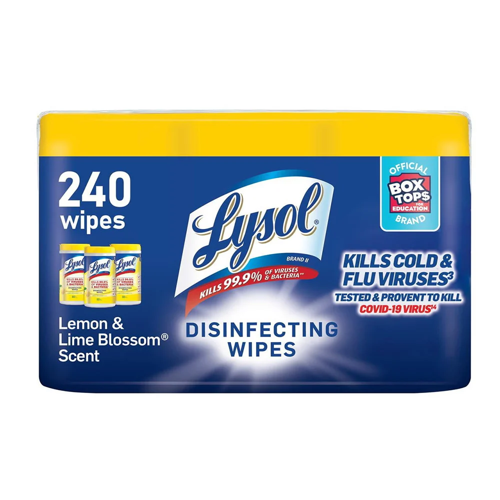 Versatile Lysol Disinfectant Wipes Multi Surface Antibacterial Cleaning Wipes 240 Ct High-Performance