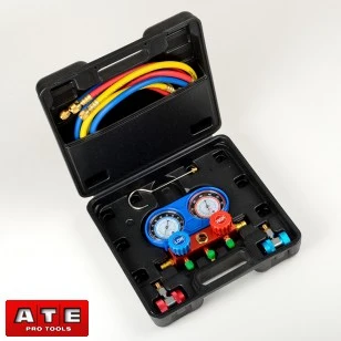 Premium AC Auto Air Conditioning AC Refrigeration Tool Gauges Set Refrigerant Sustainable