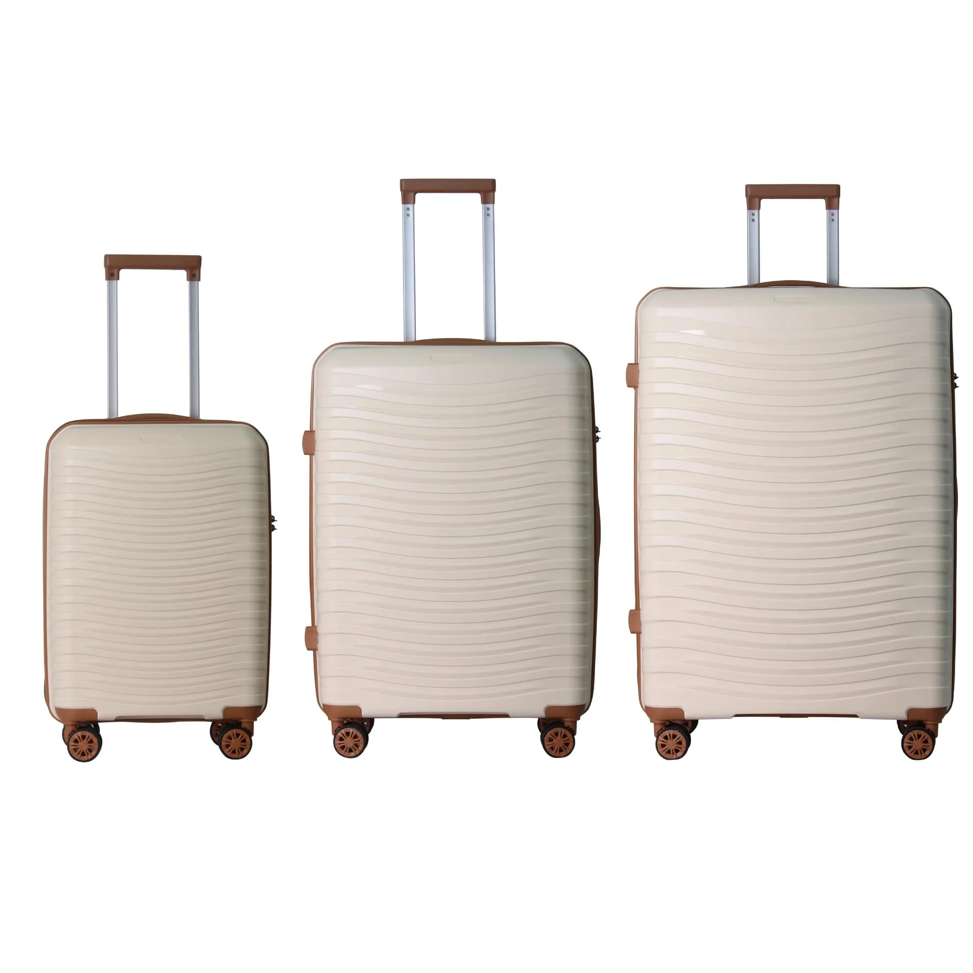 Consistent 4 Supply 3-Piece Luggage Sets 20 24 28 Suitcase With Wheels Hardside Suitcase With Four Spinner Wheels And Scratch-Resistant Surface Eco-Friendly