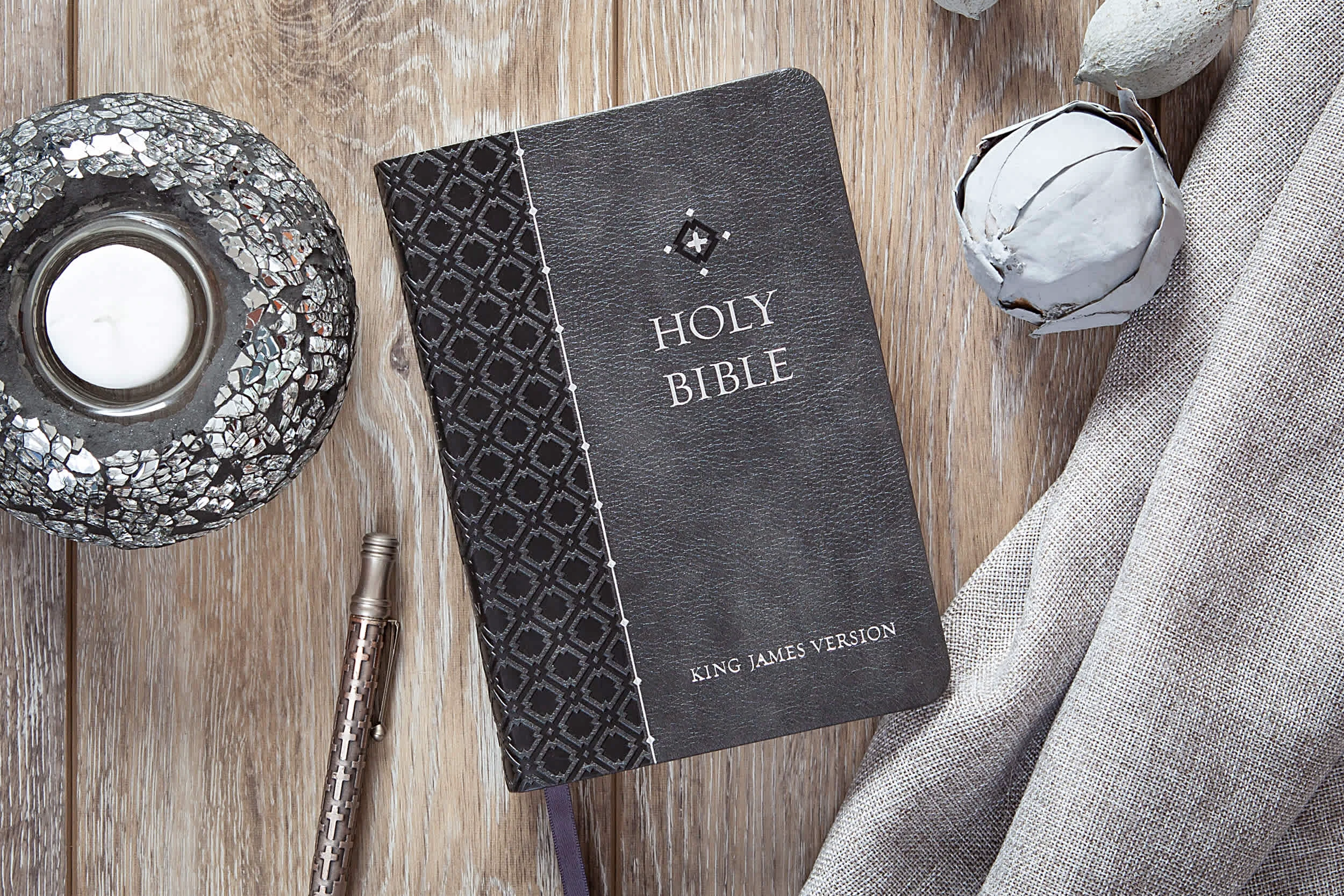 High-Grade KJV Compact Bible Granite Original Design