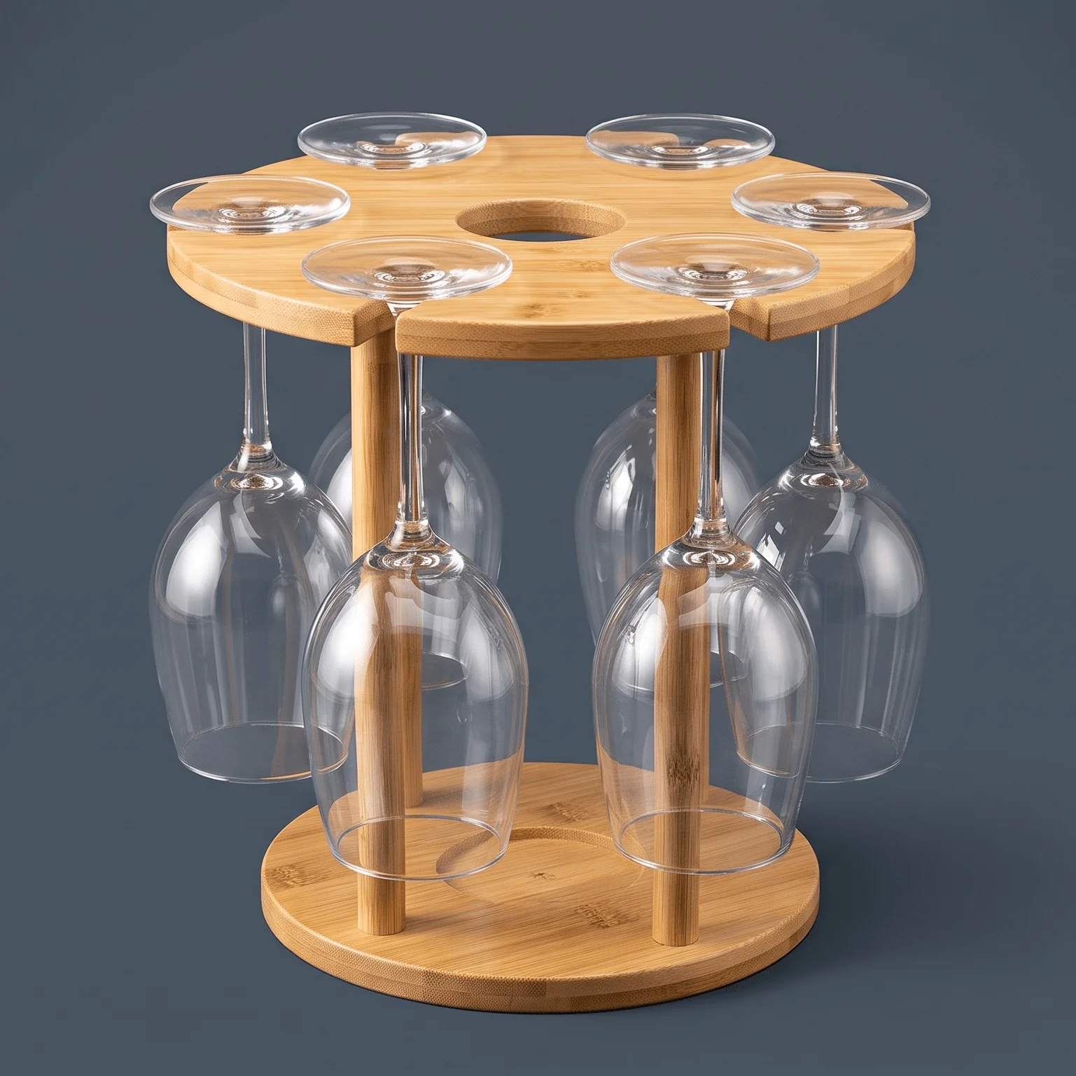 Breathable Bamboo Wine Serving Holder Innovative