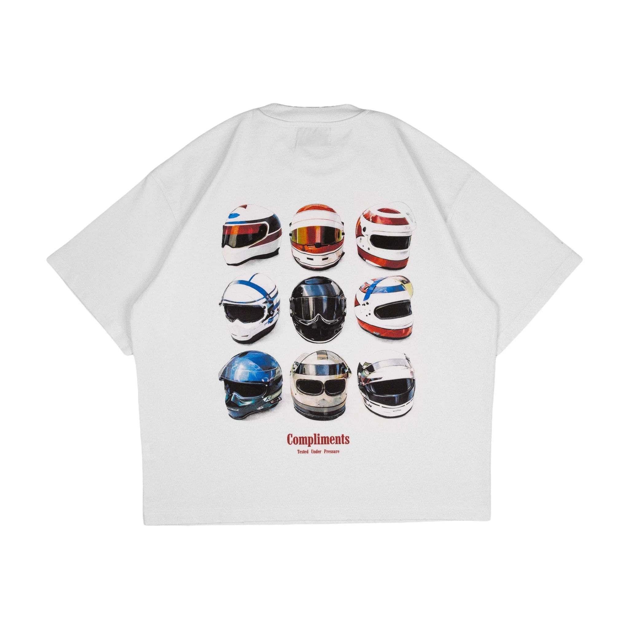 Original Compliments Tested Under Pressure White Vintage Shirt Environmentally Friendly