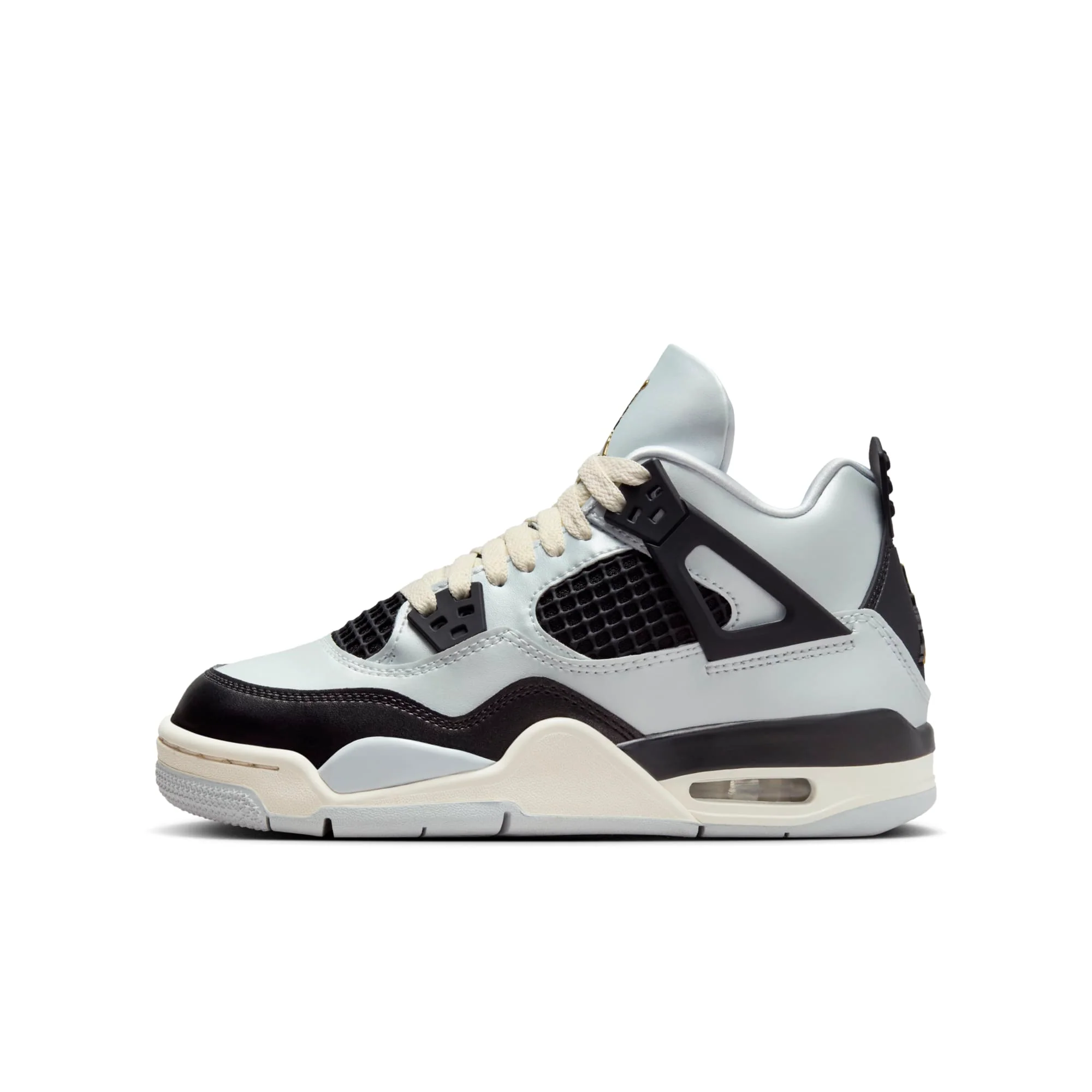Superior Air Jordan Grade School Retro 4 'Platinum Gold' Sneakers Innovative