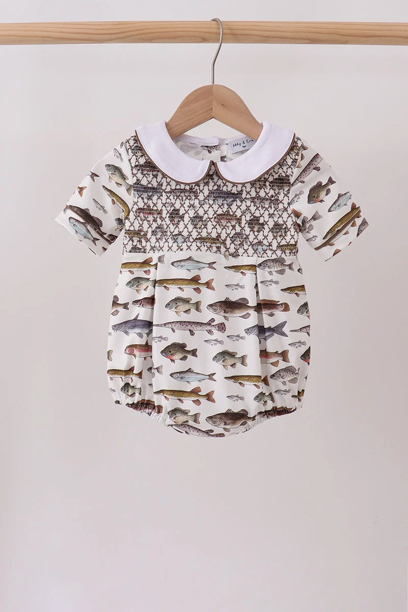 Expertly Made Fish Smocked Bubble Official