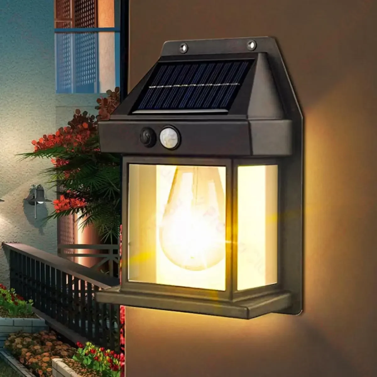 Fashionable Vintage Filament Bulb Solar Wall Light Genuine