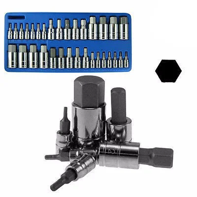 Dependable 3 8 1 2 Drive Allen Wrench Set SAE and Metric Set Modern