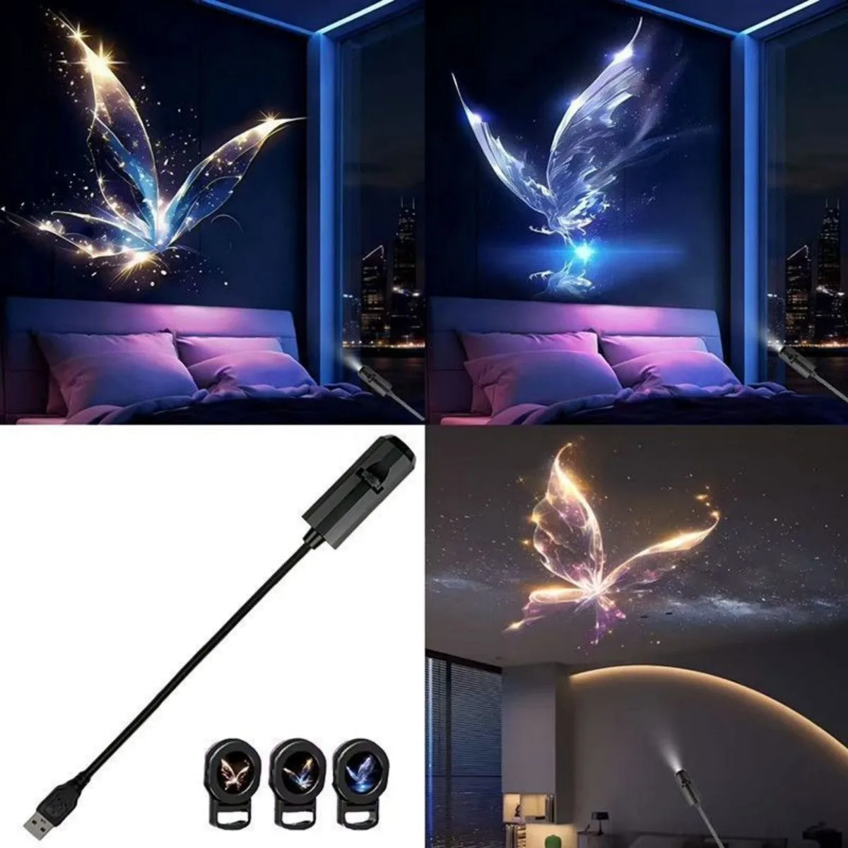 Solid Mini USB Projection Atmosphere Light Fine