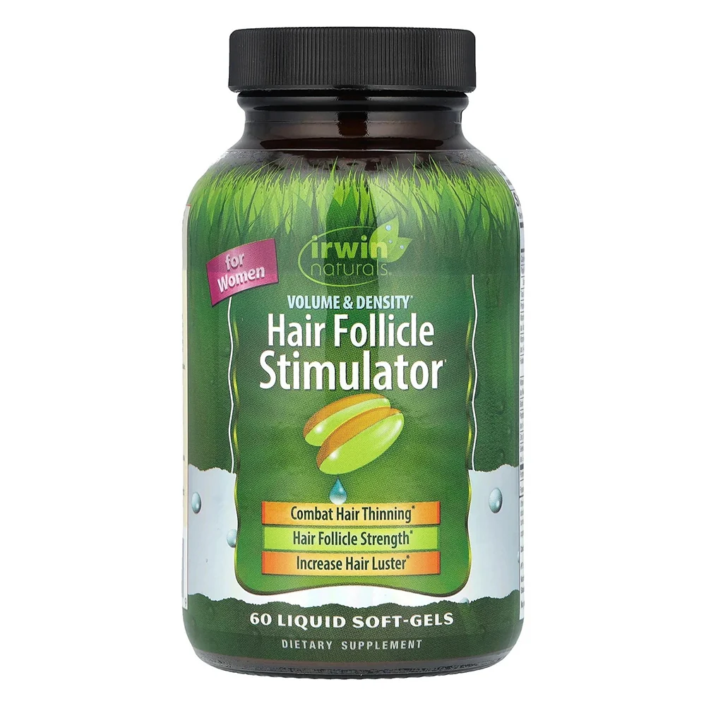 Casual Irwin Naturals Volume and Density Hair Follicle Stimulator Liquid Softgels 60Ea Responsible