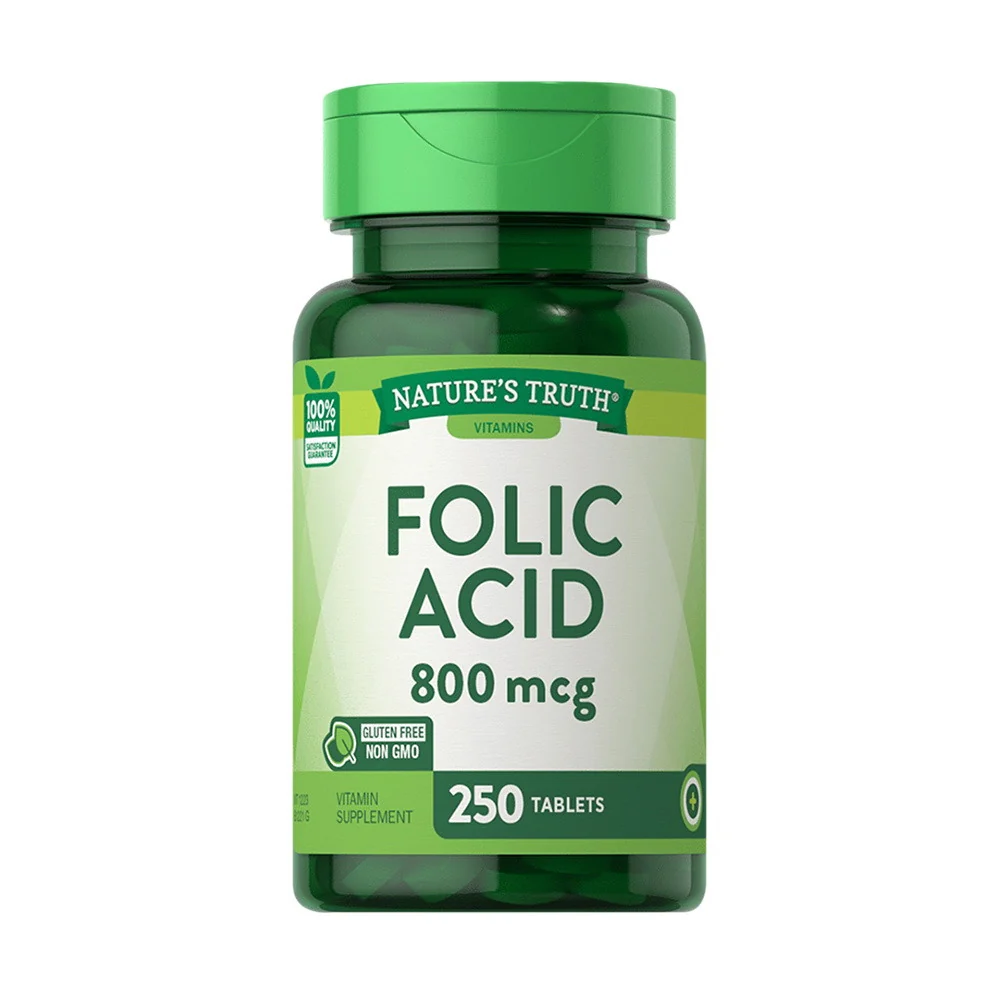 Modern Natures Truth Folic Acid 800 Mcg Vitamin Supplement Tablets 250 Ea Environmentally Friendly
