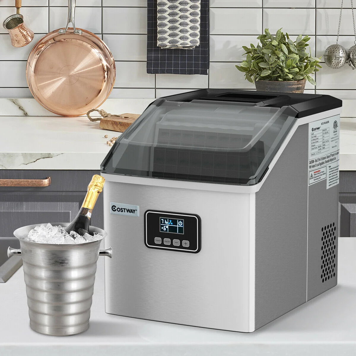 Environmentally Friendly Premium Smart Home Countertop Ice Maker Machine Lightweight