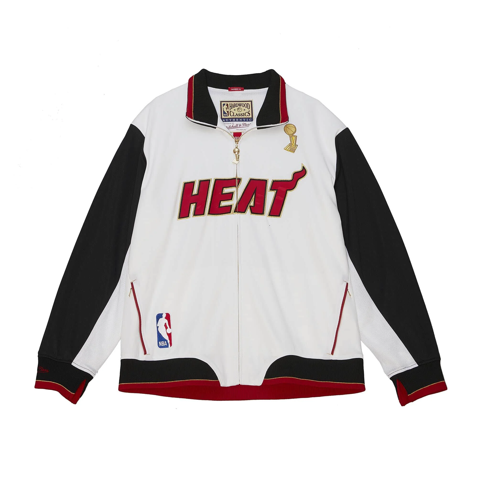 High-Performance Mitchell Ness NBA Championship Jacket Miami Heat 2012 Jackets Stylish