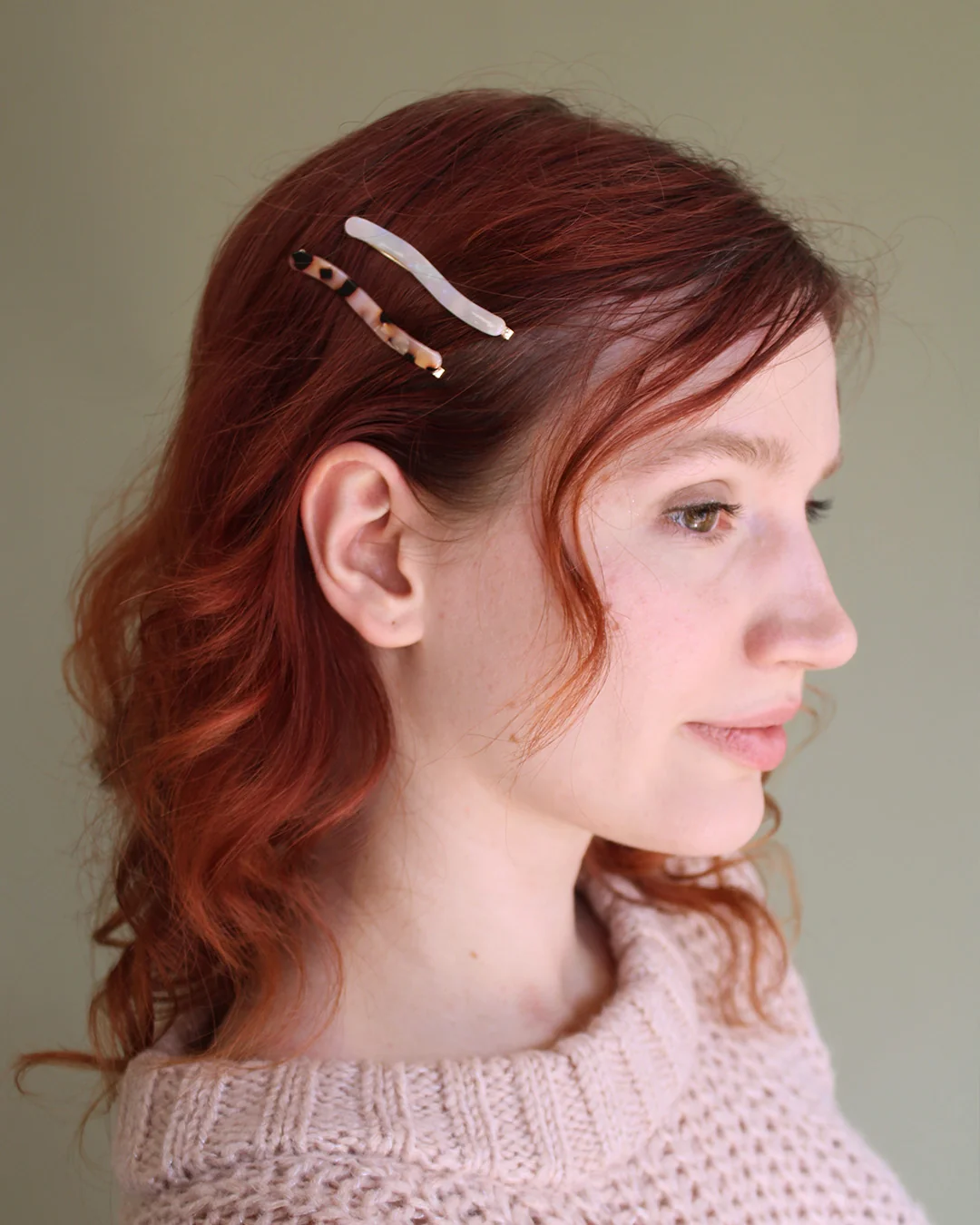 High-Quality Wavy Sculptural Bobby Pins - 6 Pack Clean