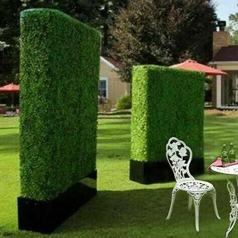 Advanced Large Artificial Boxwood Greenery Hedge Wall 20 x 20 Sophisticated