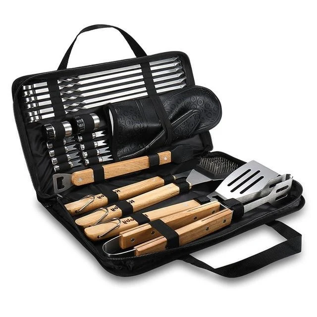 Fashionable Grill BBQ Utensil Tool Set Kit With Case Trusted