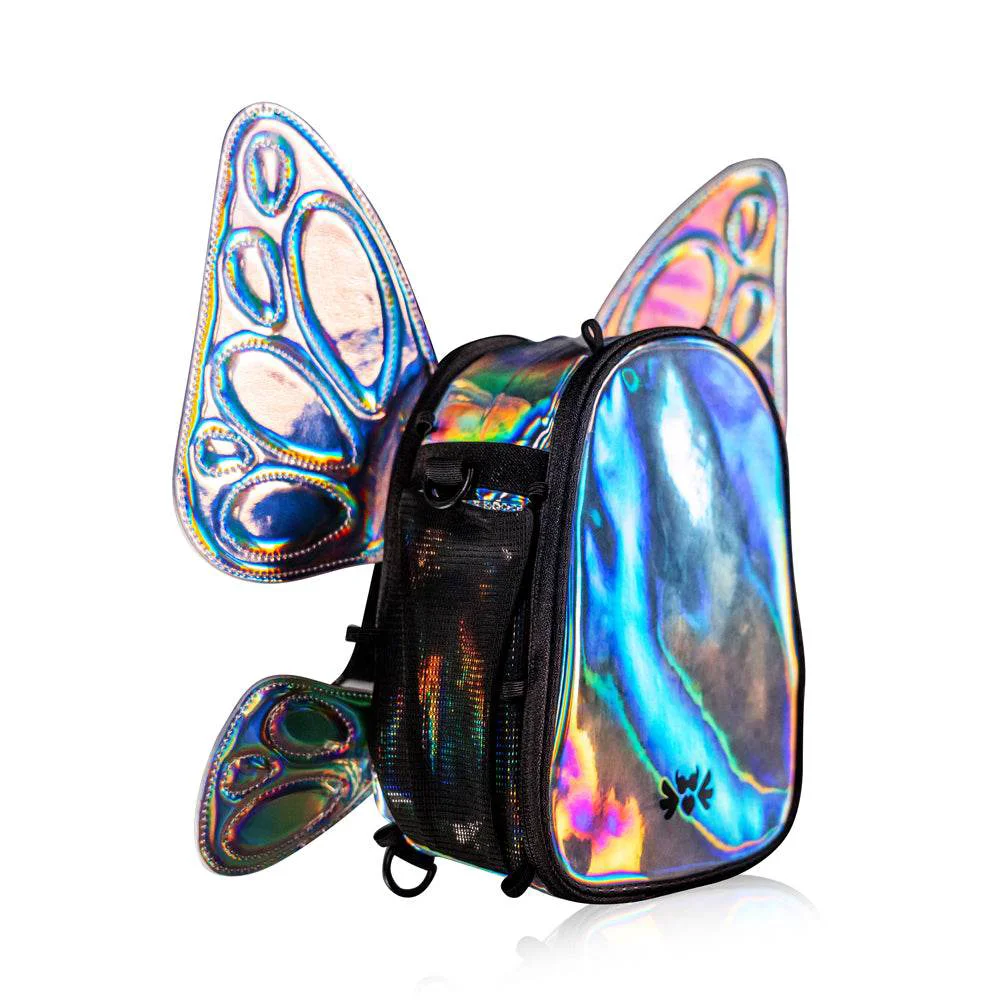 Fashionable Elytra FLOWt Festival Pack Swappable Wing Rave Backpack with Light Accessory Clear Professional