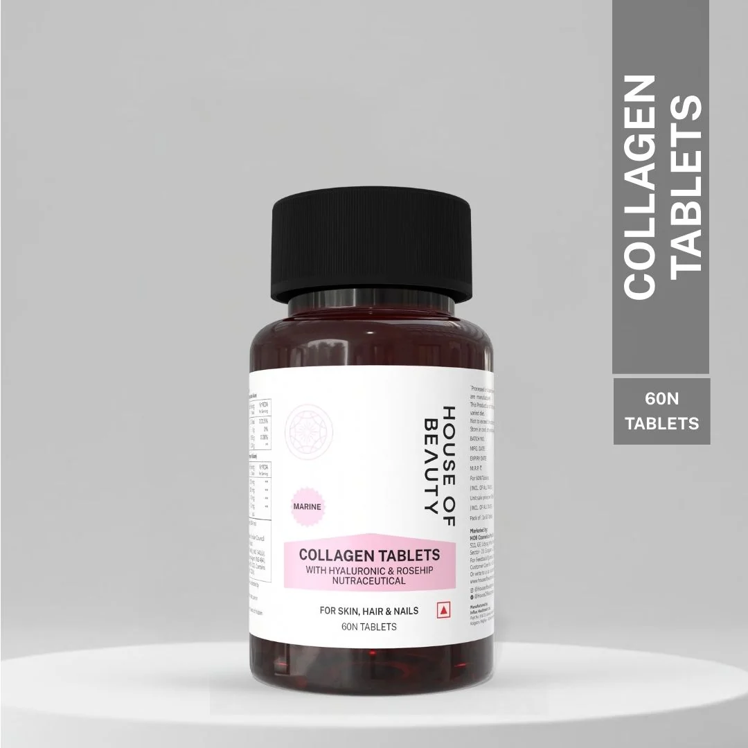 User-Friendly House of Beauty Hydrolyzed Collagen w t Hyaluronic Rosehip 60 Tablets Comfortable