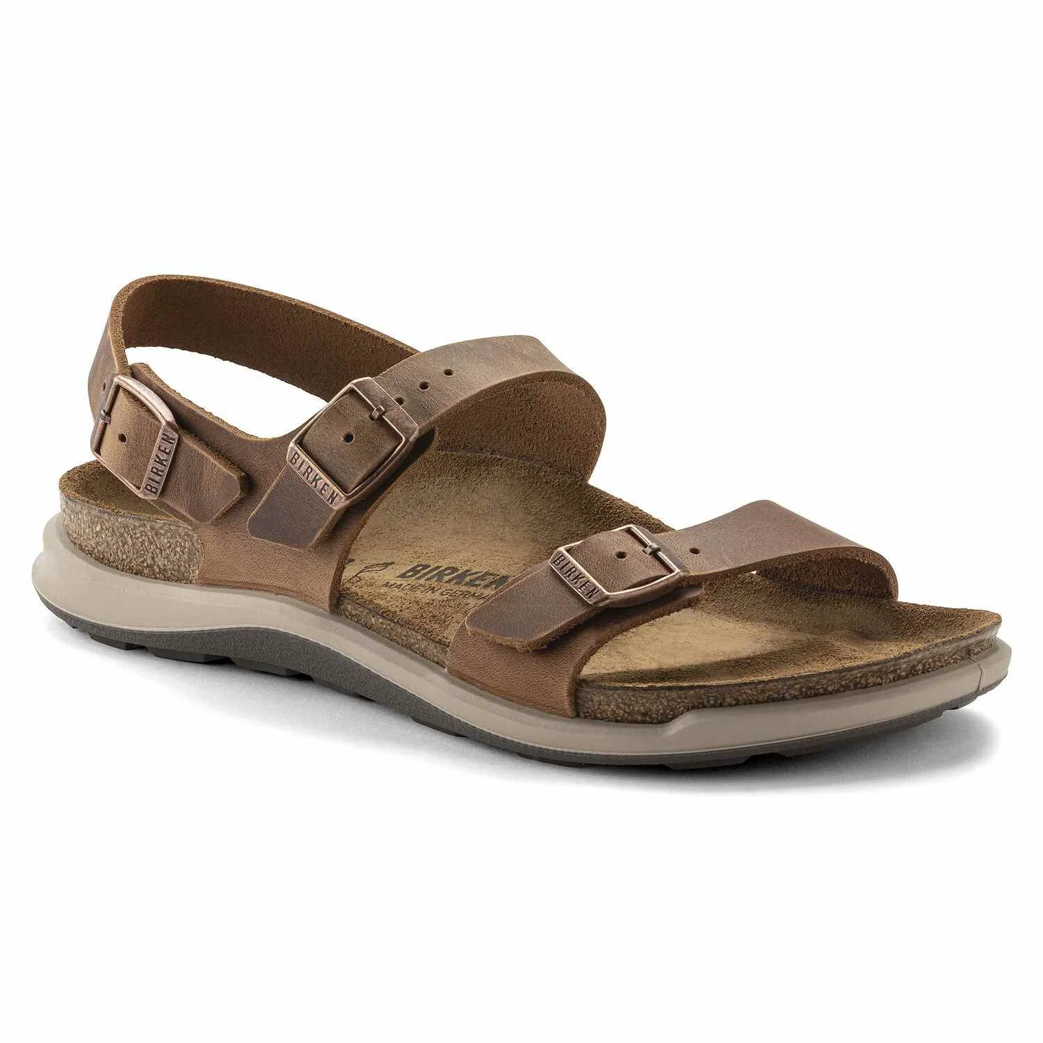 Sustainable Birkenstock Women's Sonora Oiled Leather Tobacco Brown Sandals Sophisticated