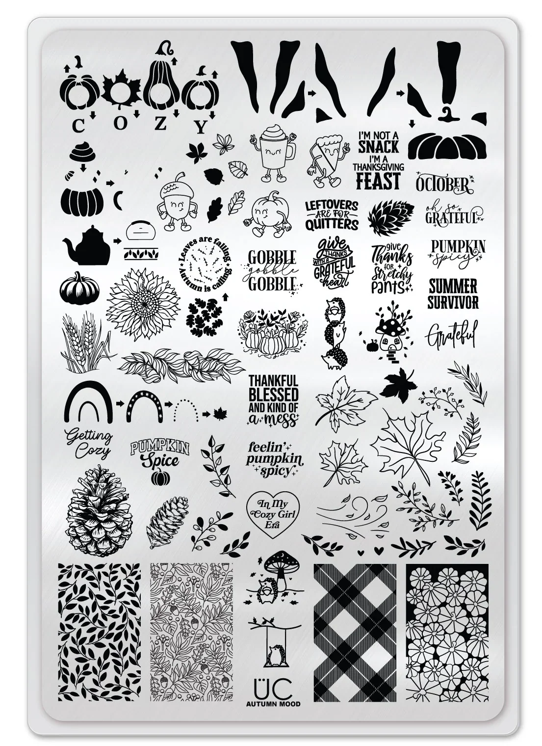 Functional Autumn Mood - Uber Chic Stamping Plate Certified