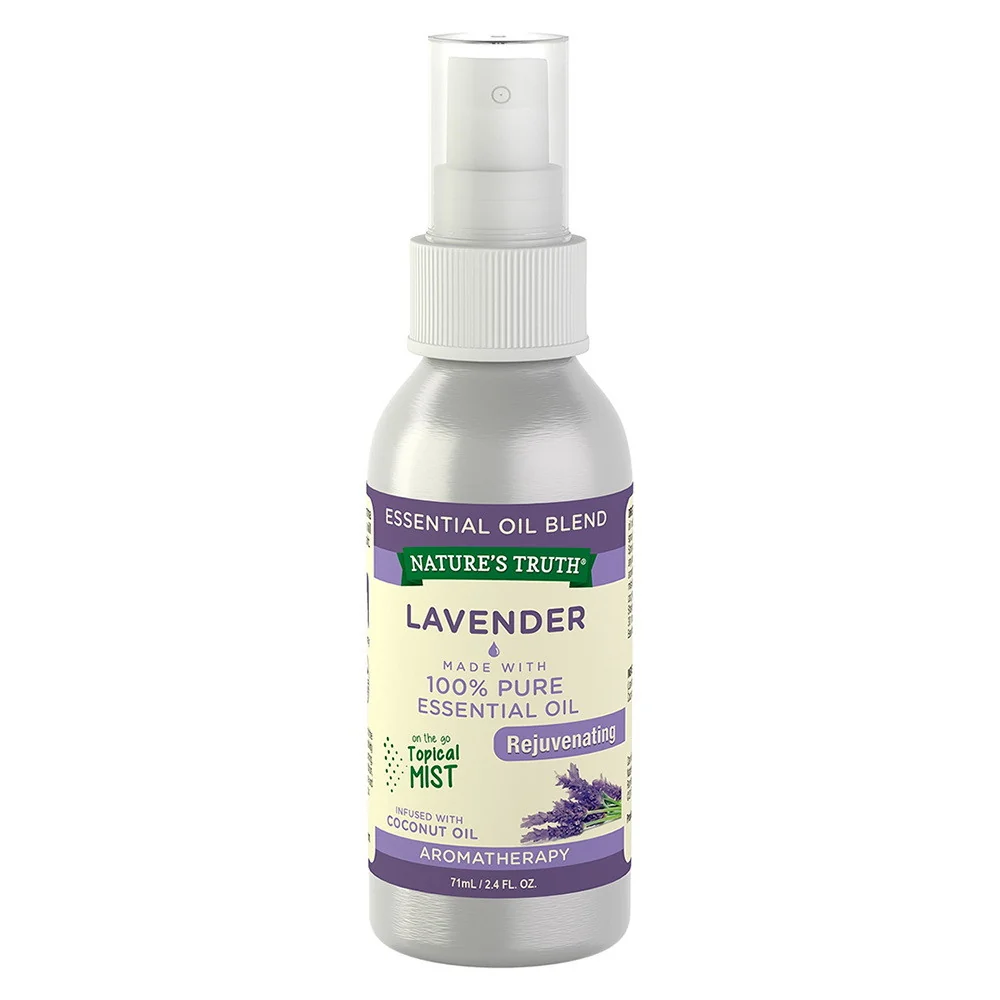 Dependable Natures Truth Lavender Rejuvenating Tropical Mist Spray 2.4 Oz Reusable