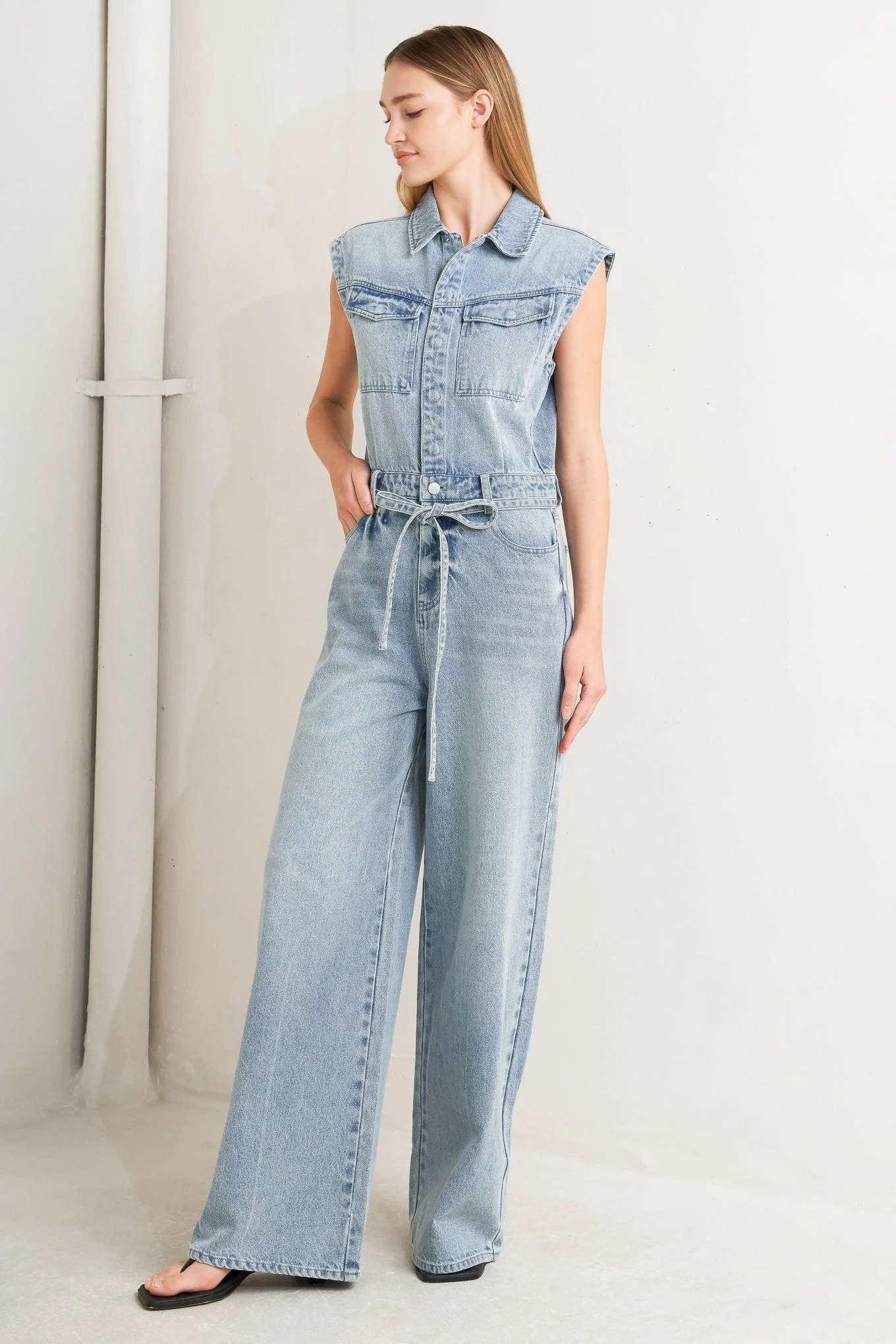 Exceptional On My Way Denim Jumpsuit Practical