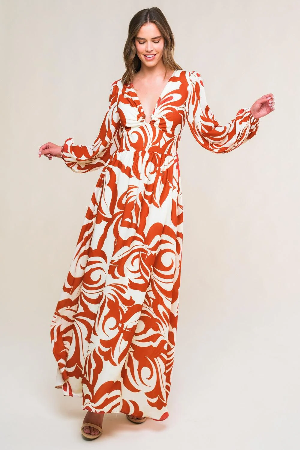 Carefully Designed Love in Your Eyes Woven Maxi Dress Exclusive