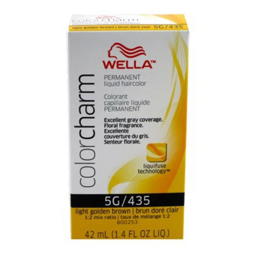 Smart Wella Charm Liquid Hair Color 435 by 5G Light Golden Brown 1.4 Oz Unique