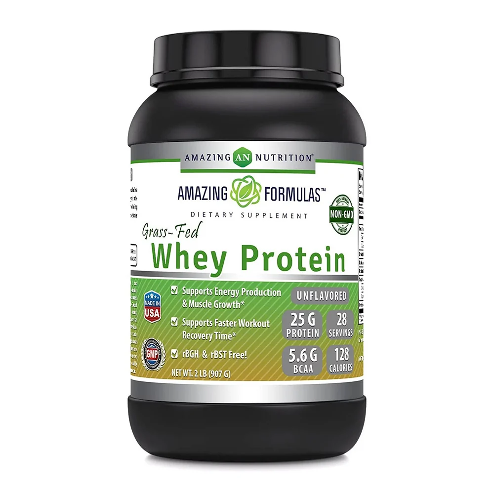 Quality Nutrition Formulas Grass FED Whey Protein Powder for Muscle Growth 2 Lb Genuine