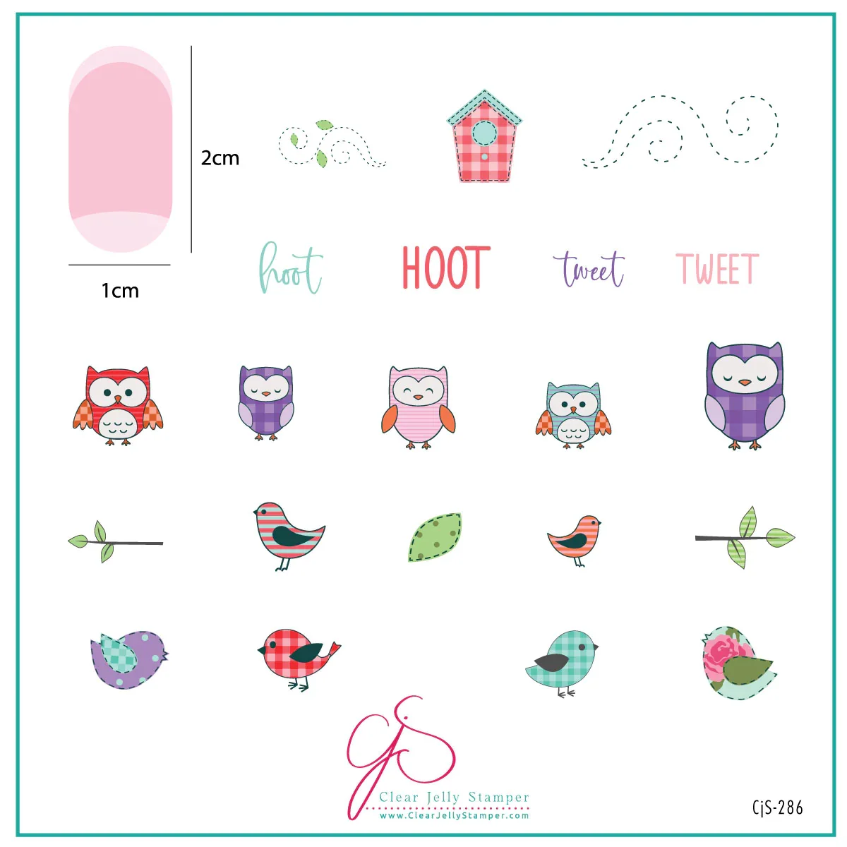 Convenient Patterned Spring TWO CjS-286 Steel Nail Art Stamping Plate Certified