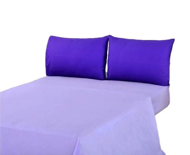 High-Performance Tache Cotton Lavender Purple Bed Sheet Set BS4PC-PP Selected