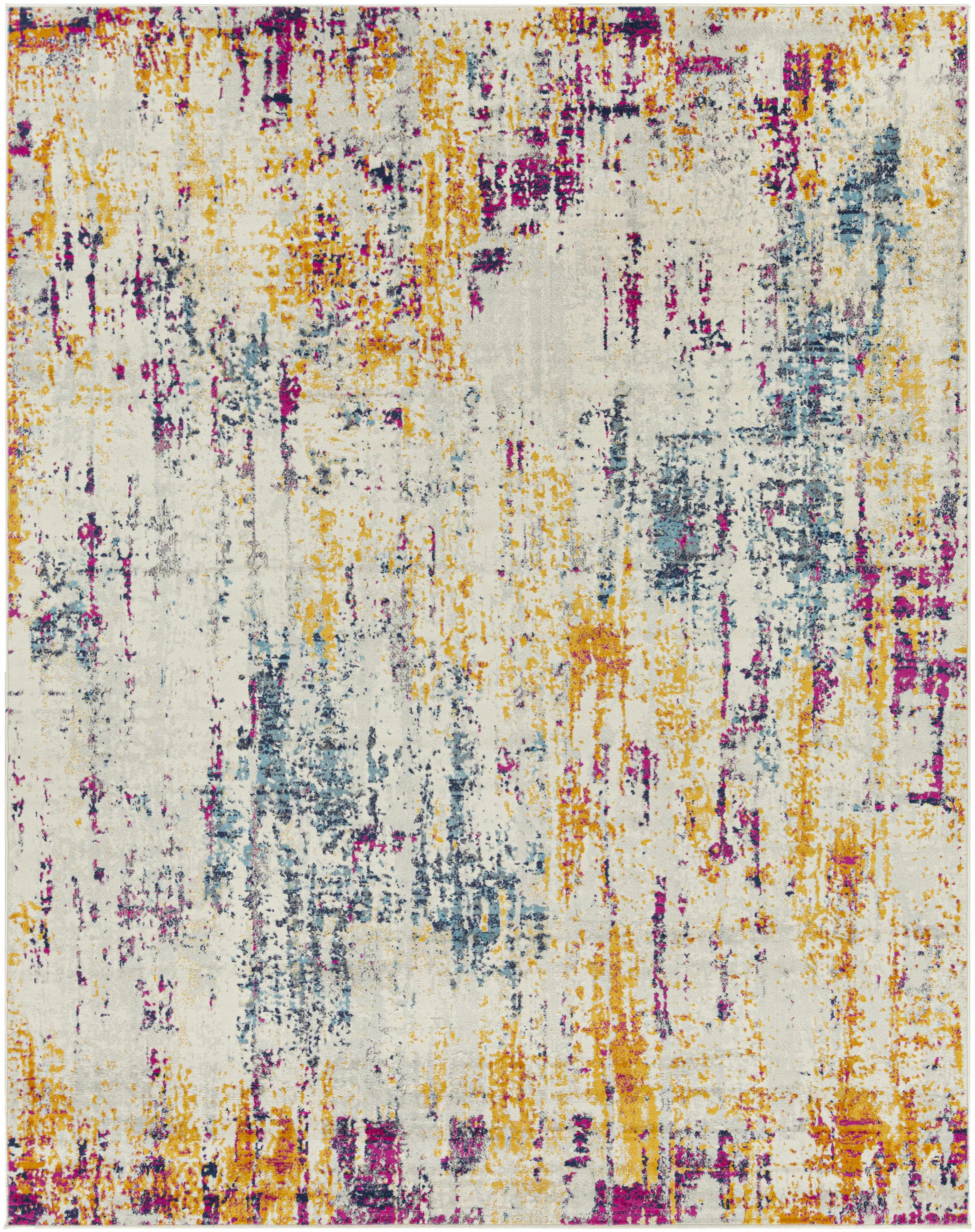 Organic Zellwood Colorful Stripes Area Carpet - Excellent