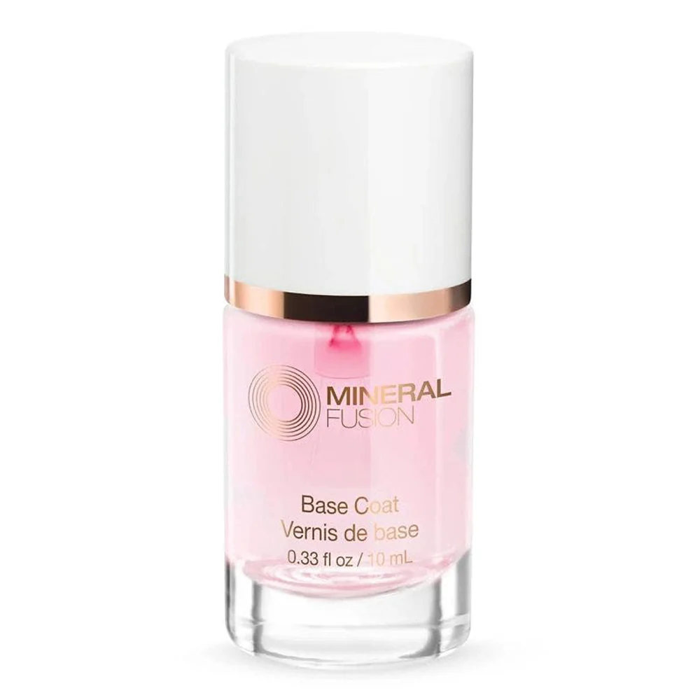 Effective Mineral Fusion Base Coat Nail Treatment for Protecting Nails and Preventing Chipping 0.33Oz 10ml Refined
